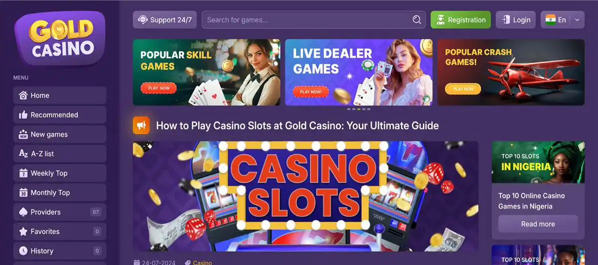 Deposit menu at Gold Casino with crypto and card options for Le Bandit