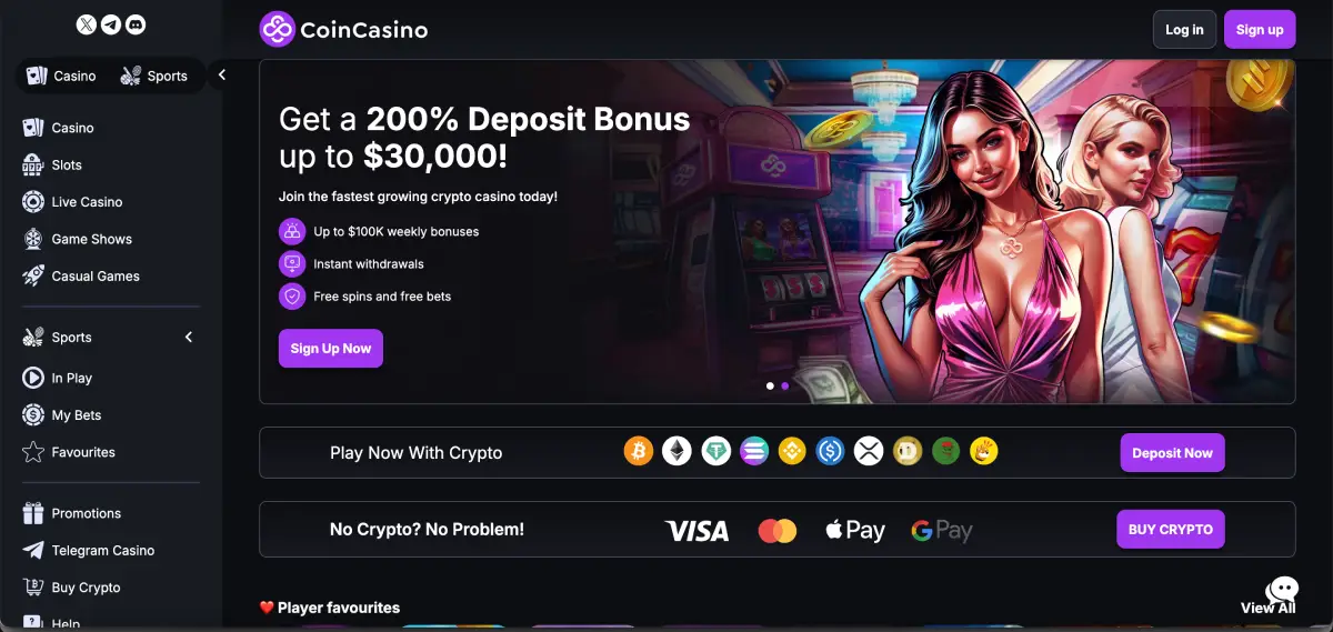 Le Bandit bonus feature and crypto rewards at CoinCasino