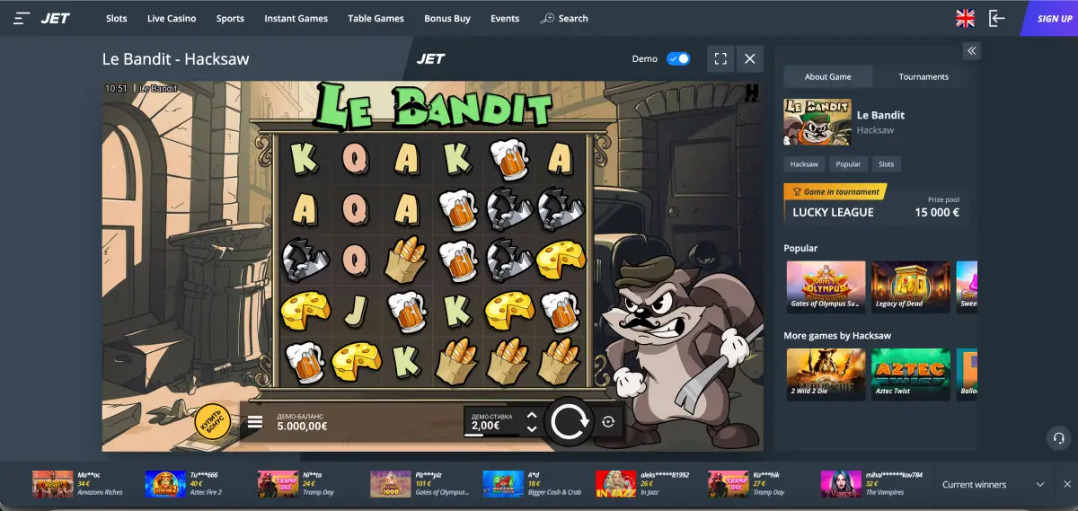 Jet Casino visual