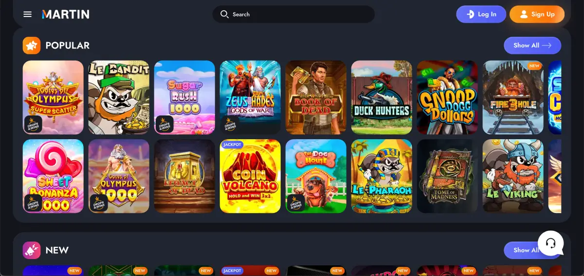 Le Bandit Martin casino slots and games