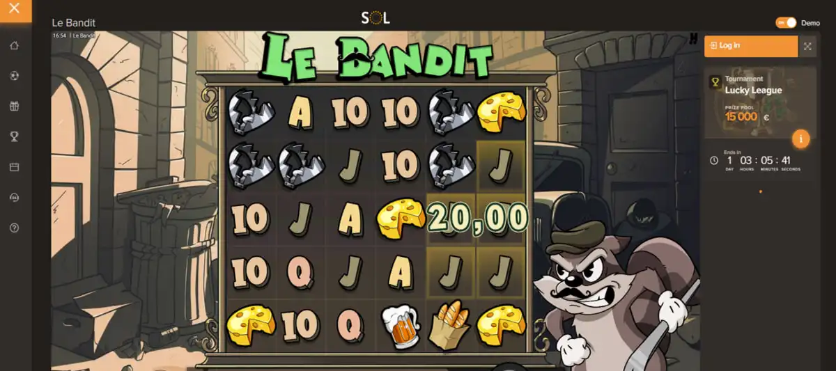 Welcome bonuses after account creation at Sol casino