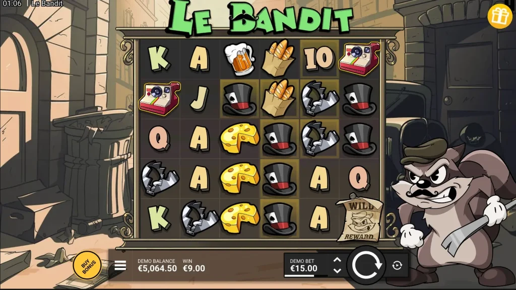 Le Bandit cascade gameplay view
